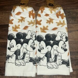 Mickey and Minnie Fall Kitchen Towels